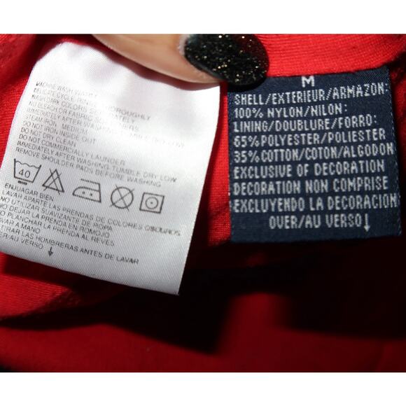 Lis Sport Vintage Baroque print 80s 90s Red Blue Gold Sailor Windbreaker Medium - Picture 8 of 8